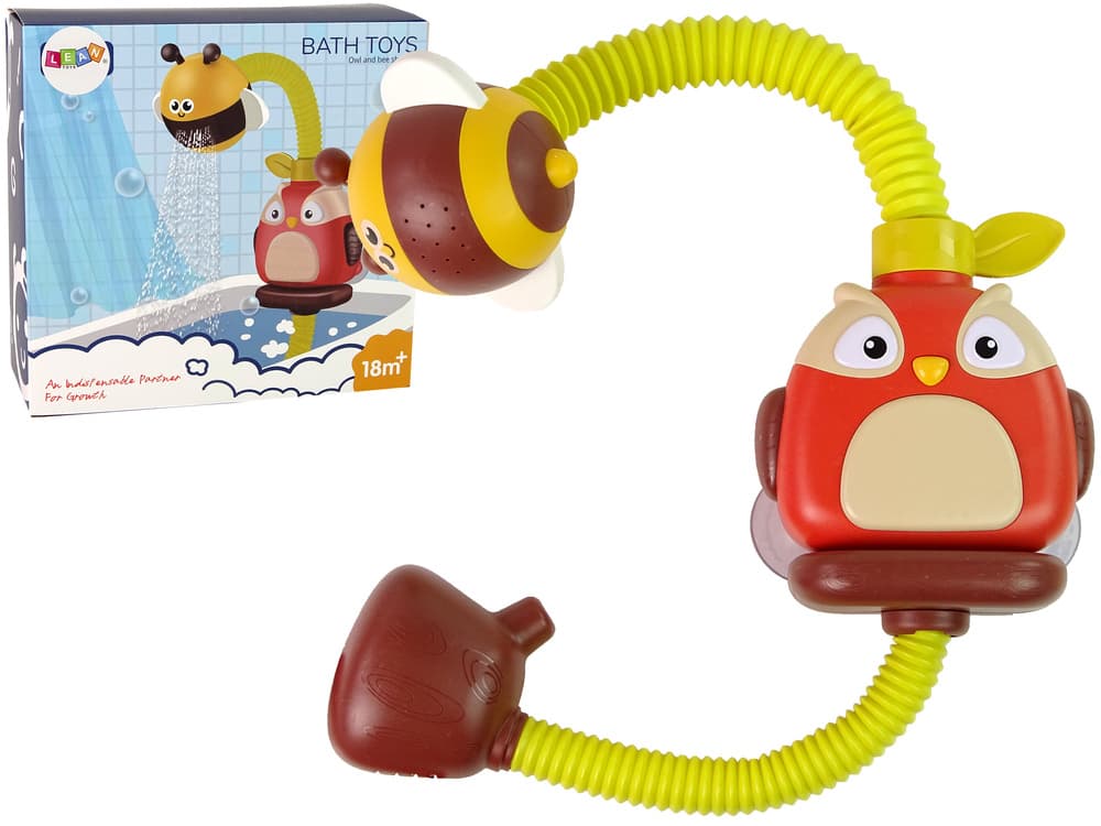 LEAN TOYS Igrača za kopanje sova s prho - škropilnik