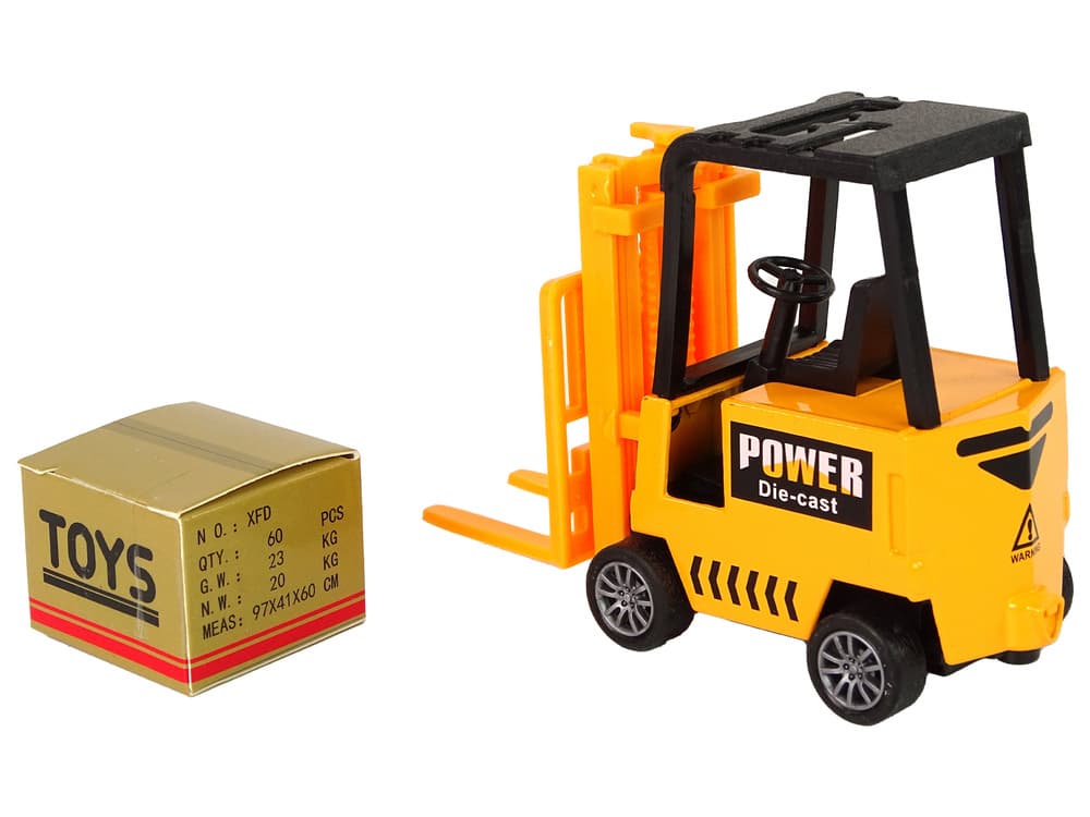 LEAN TOYS Viličar s pogonom na trenje, oranžni 4