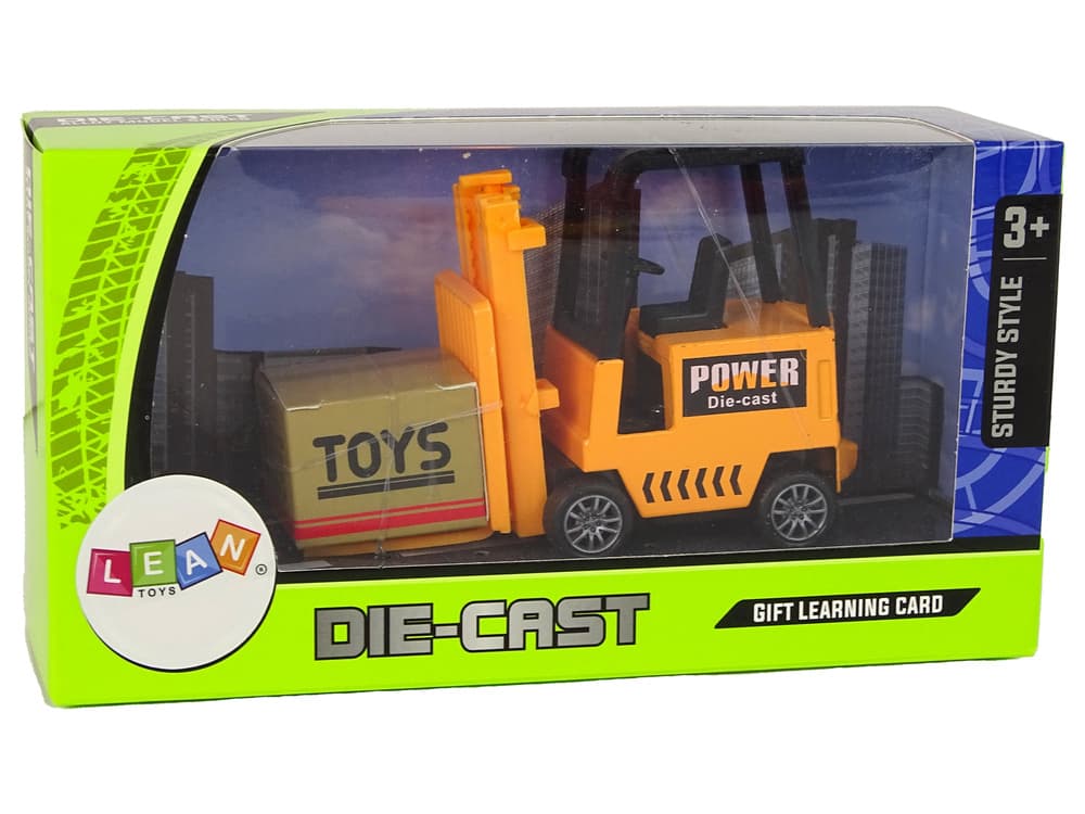 LEAN TOYS Viličar s pogonom na trenje, oranžni 6