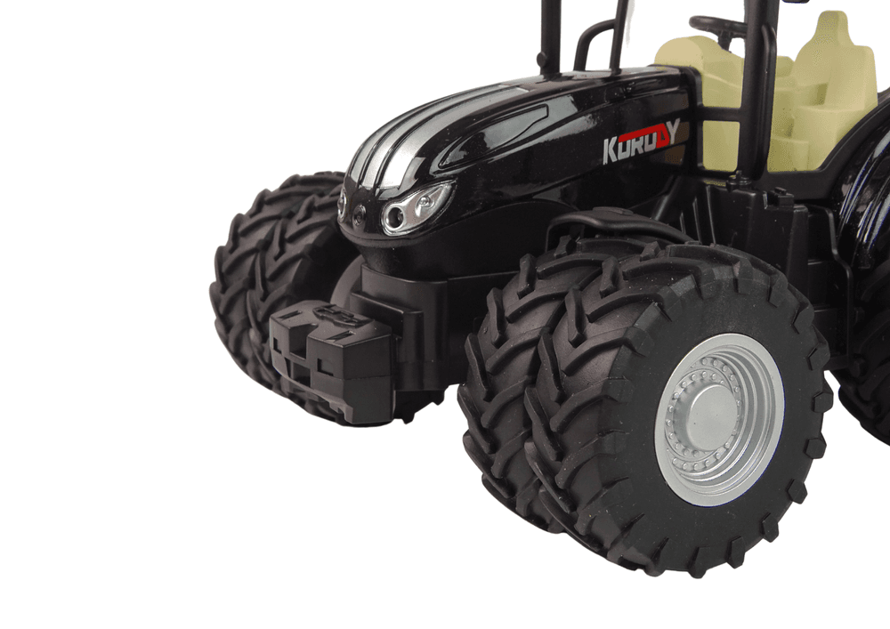 Daljinsko voden traktor LEAN TOYS, črn, 2.4G, kovinski 5