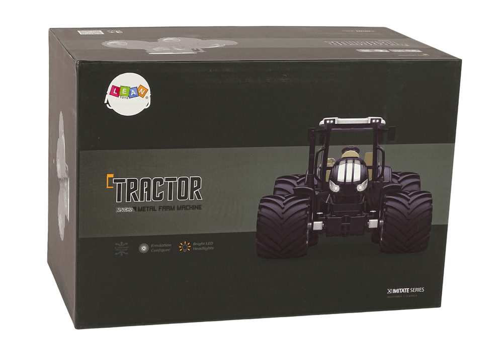 Daljinsko voden traktor LEAN TOYS, črn, 2.4G, kovinski 7
