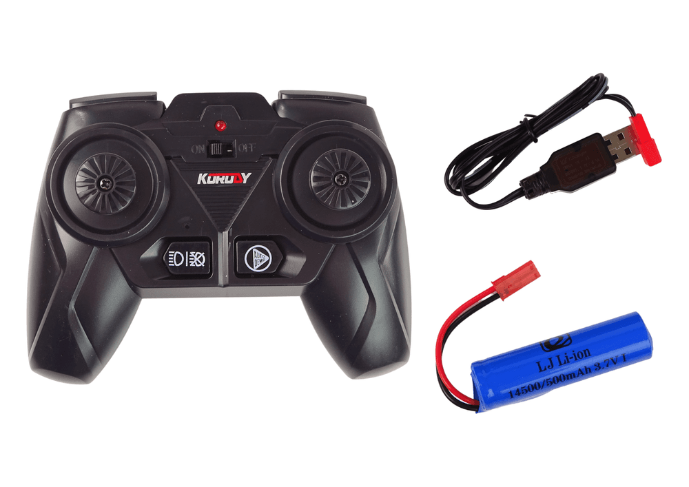 Daljinsko voden traktor LEAN TOYS, črn, 2.4G, kovinski 6