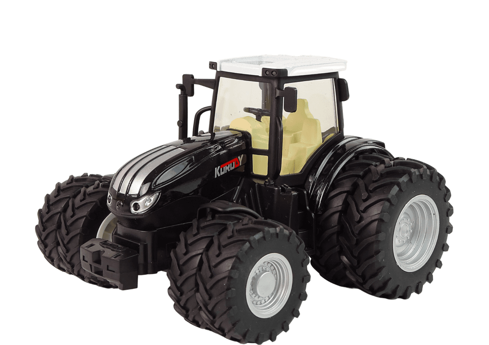 Daljinsko voden traktor LEAN TOYS, črn, 2.4G, kovinski 2