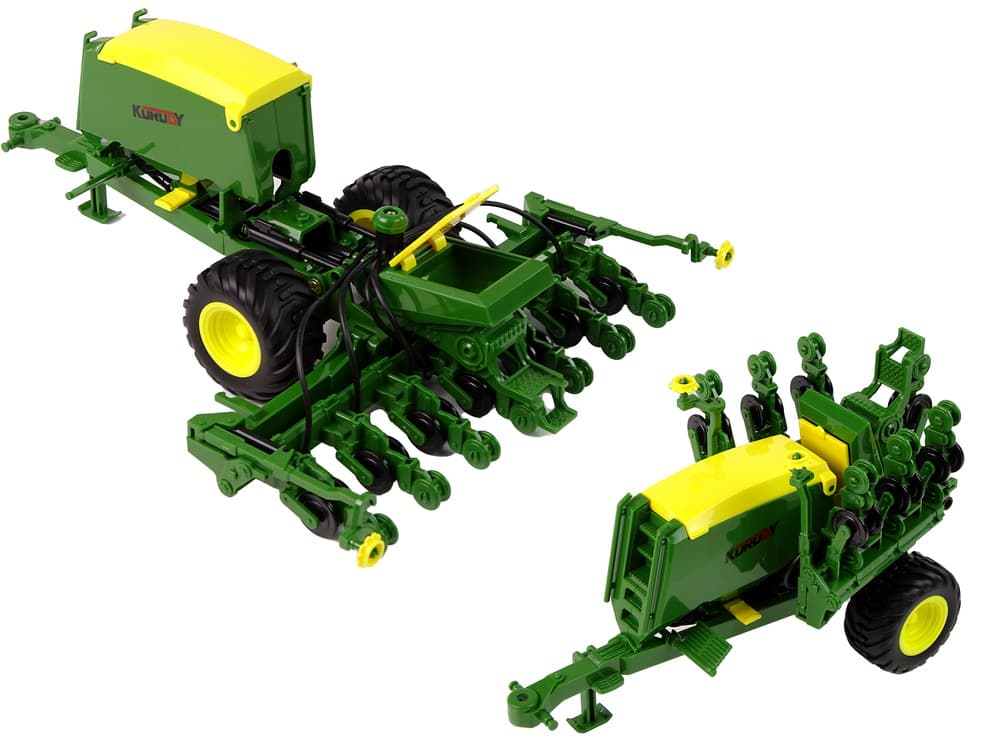 Daljinsko voden traktor LEAN TOYS z balirko, modri, RC 1:24 3