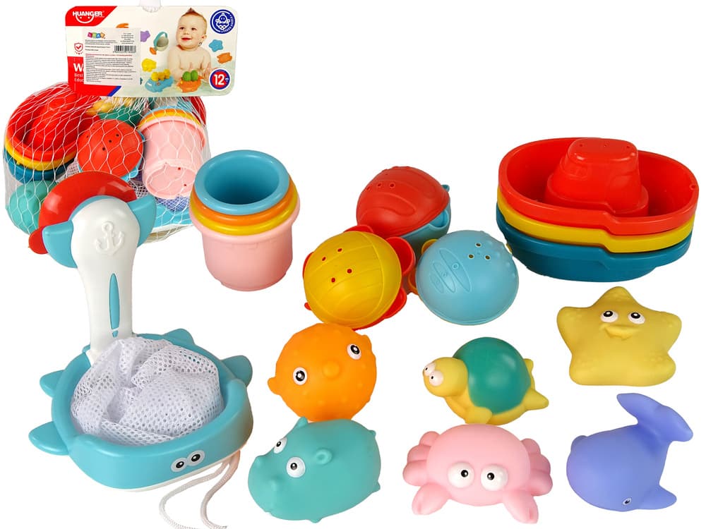 Komplet za kopanje LEAN TOYS, morska bitja, 17 kosov