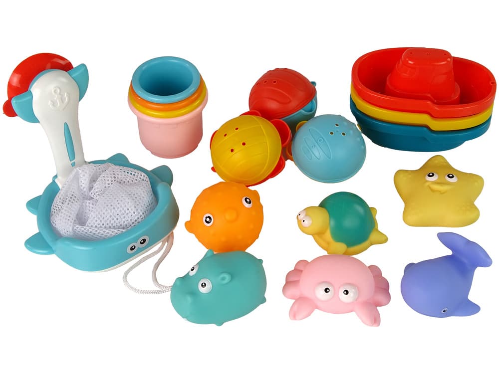Komplet za kopanje LEAN TOYS, morska bitja, 17 kosov 2