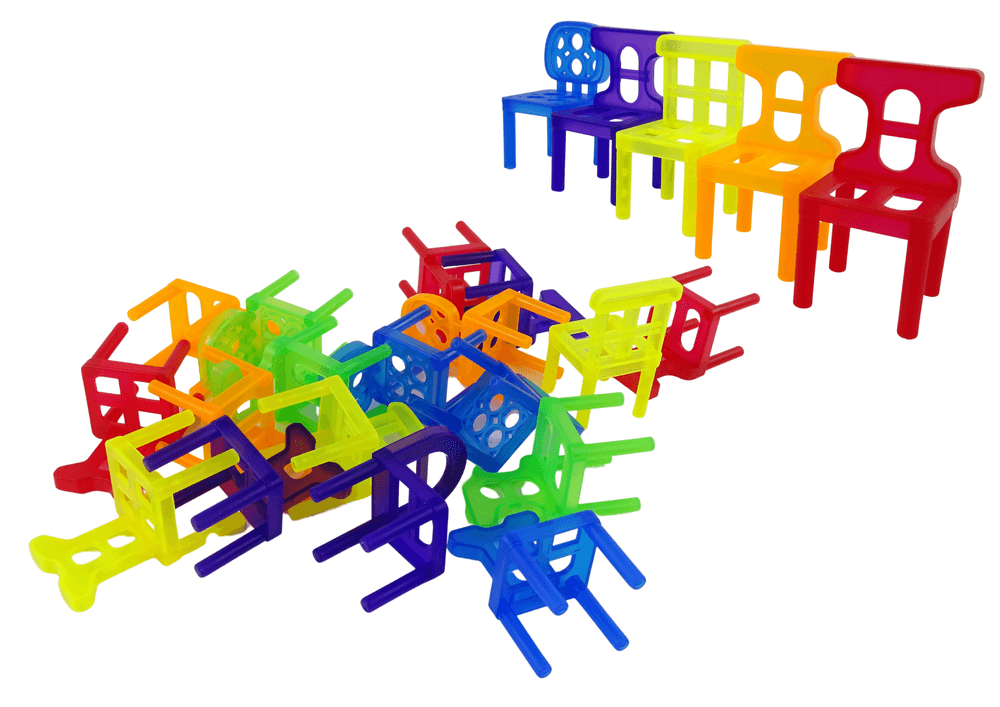 Igra spretnosti LEAN TOYS: Padajoči stoli, avto 3