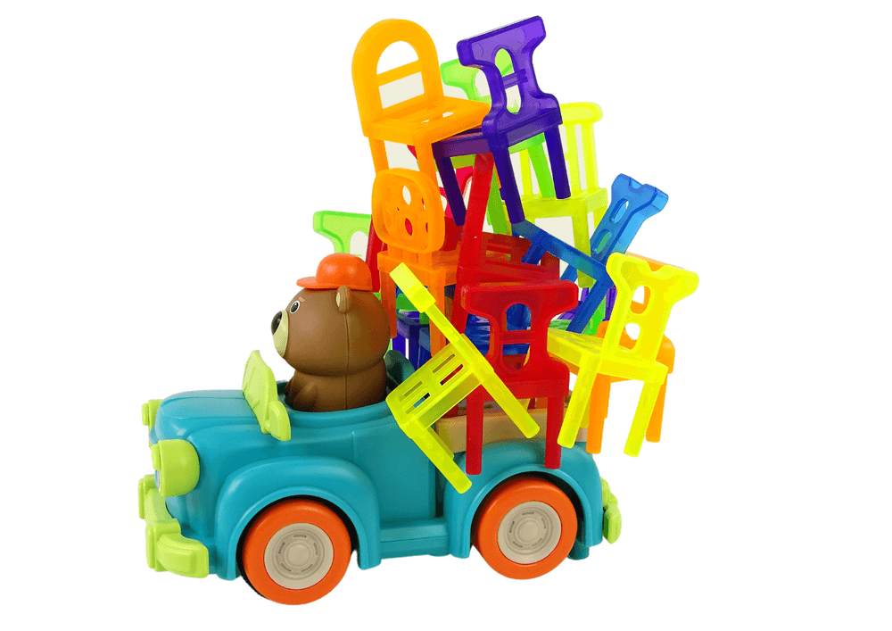 Igra spretnosti LEAN TOYS: Padajoči stoli, avto 4