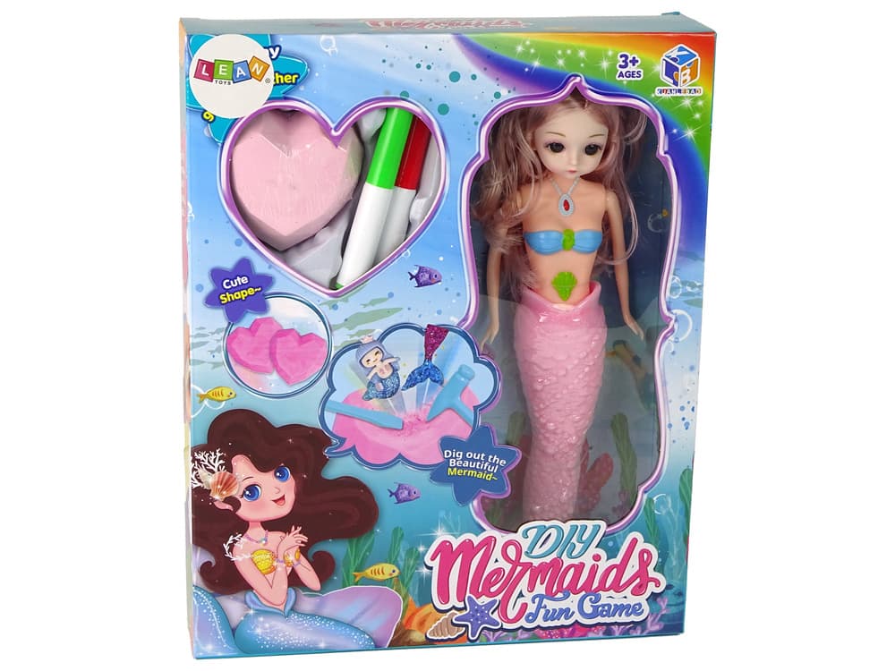 DIY komplet Sirena Roza: zakladi in izkopavanja LEAN TOYS 5
