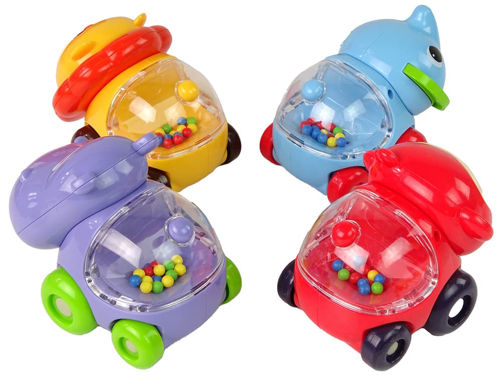 Pisani vozički Živali z kroglicami LEAN TOYS 2
