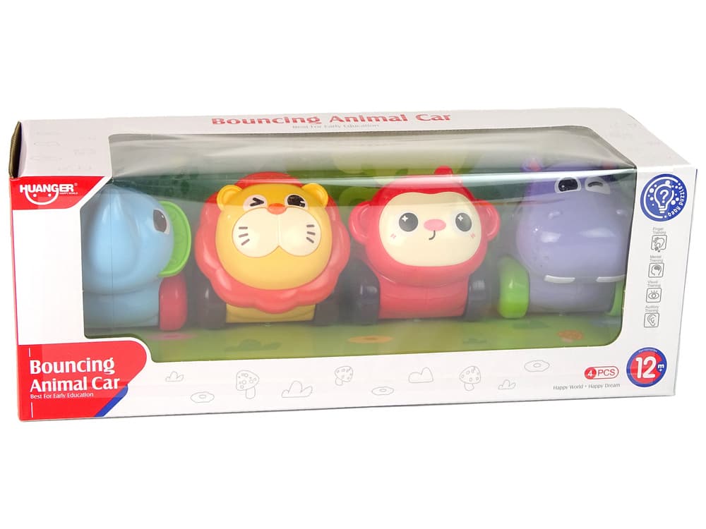 Pisani vozički Živali z kroglicami LEAN TOYS 7
