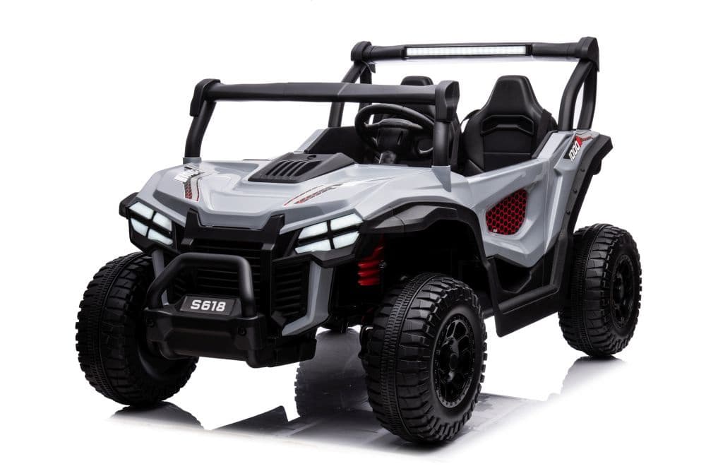 Otroški akumulatorski avto LEAN CARS S618 4x4 siv 5