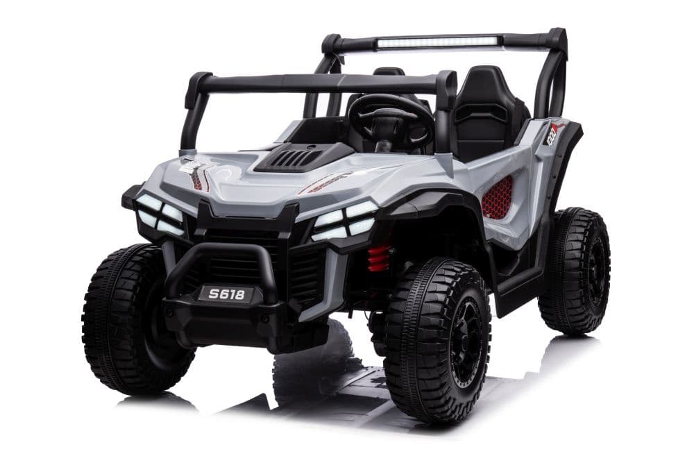 Otroški akumulatorski avto LEAN CARS S618 4x4 siv 6