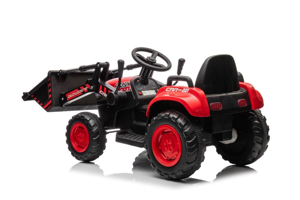 Traktor na akumulator z žlico BW-X002A Rdeč LEAN CARS 4
