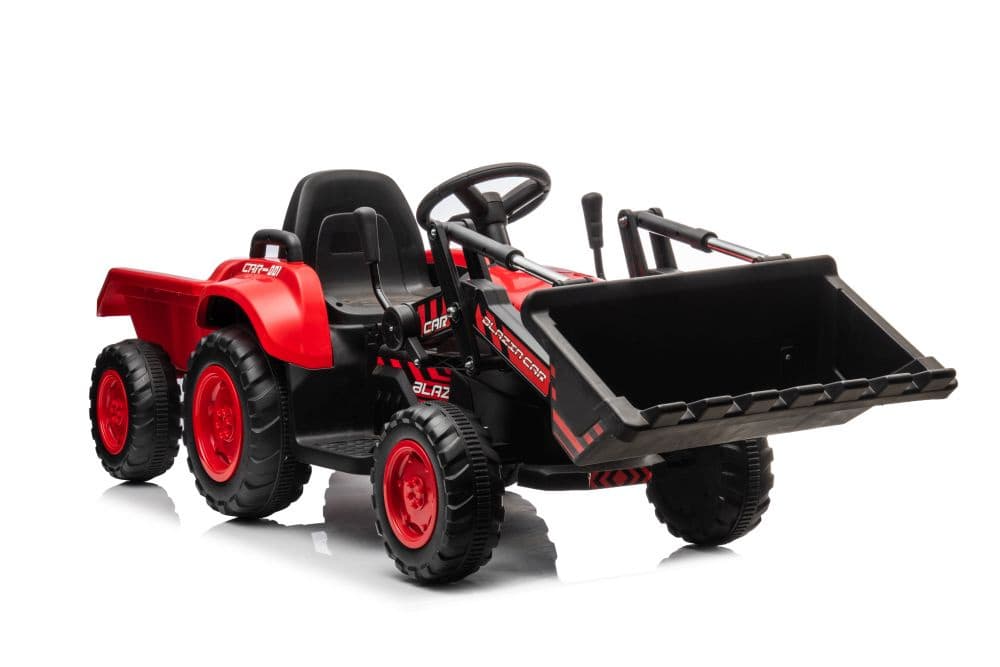 Traktor na akumulator z žlico BW-X002A Rdeč LEAN CARS 8