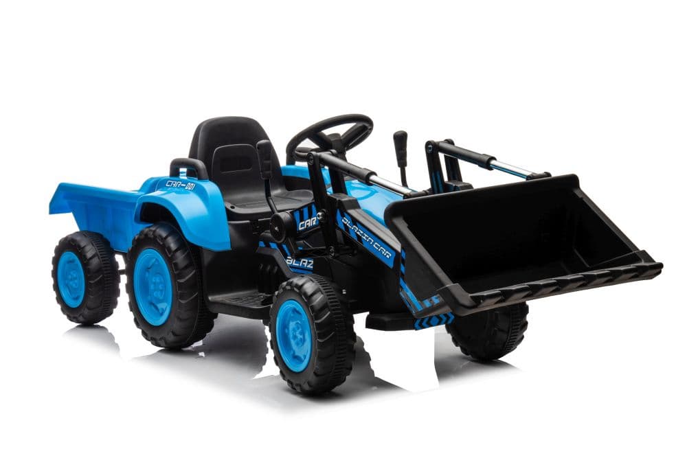 Traktor na akumulator z žlico BW-X002A Modra LEAN CARS