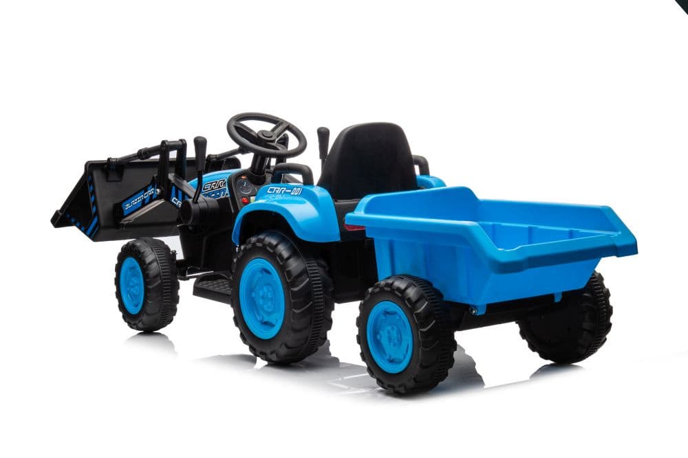 Traktor na akumulator z žlico BW-X002A Modra LEAN CARS 4