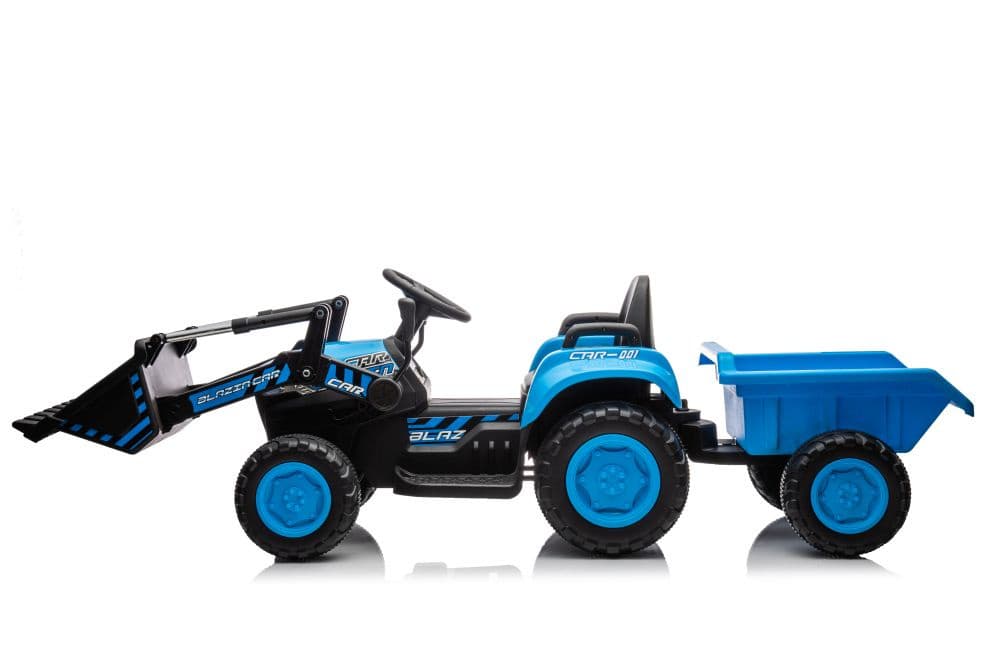 Traktor na akumulator z žlico BW-X002A Modra LEAN CARS 5