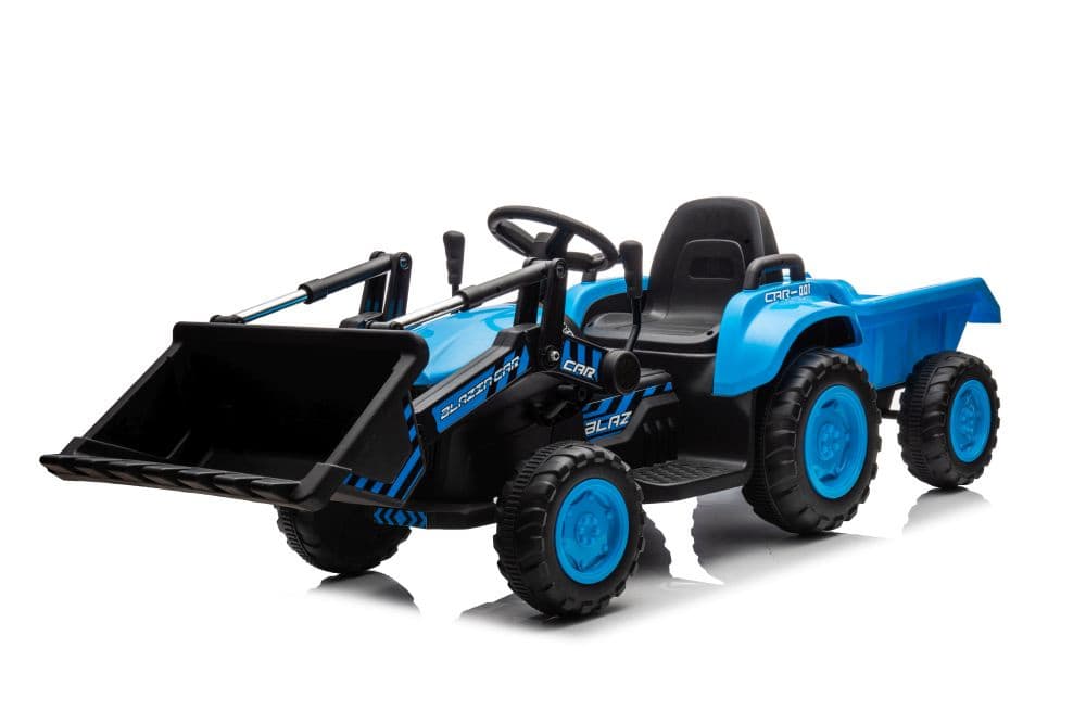 Traktor na akumulator z žlico BW-X002A Modra LEAN CARS 6