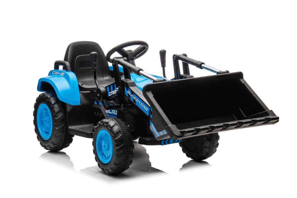 Traktor na akumulator z žlico BW-X002A Modra LEAN CARS 2