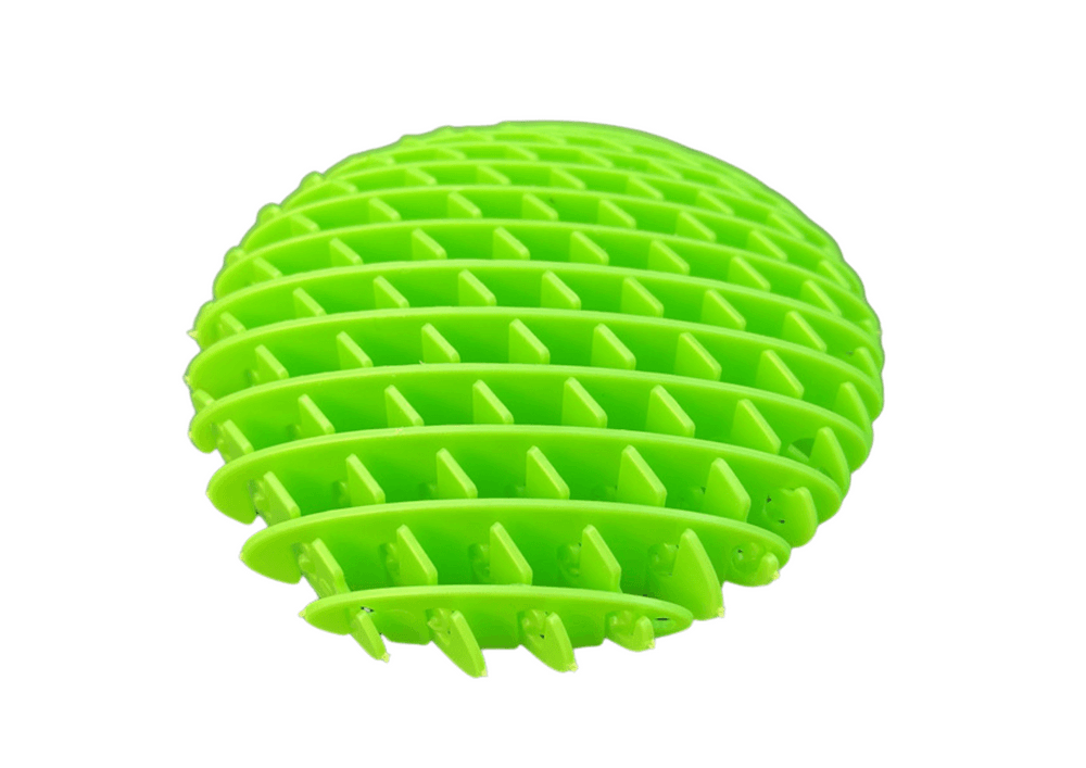Fidget igrača LEAN TOYS, zelena, antistresna, senzorična, 10 cm