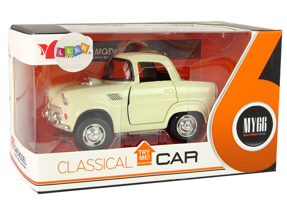 LEAN TOYS Kovinski avtomobilček "Klasik" z zvokom 6