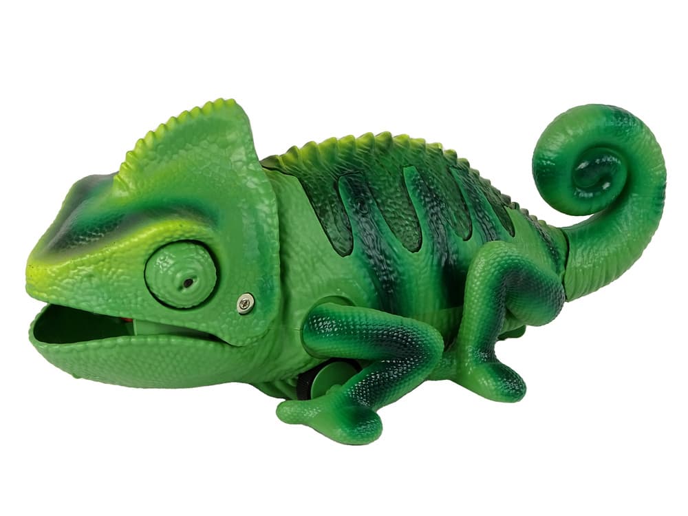 LEAN TOYS Daljinsko vodljiv kameleon, zelen, 28 cm 4