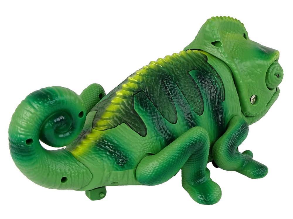 LEAN TOYS Daljinsko vodljiv kameleon, zelen, 28 cm 6