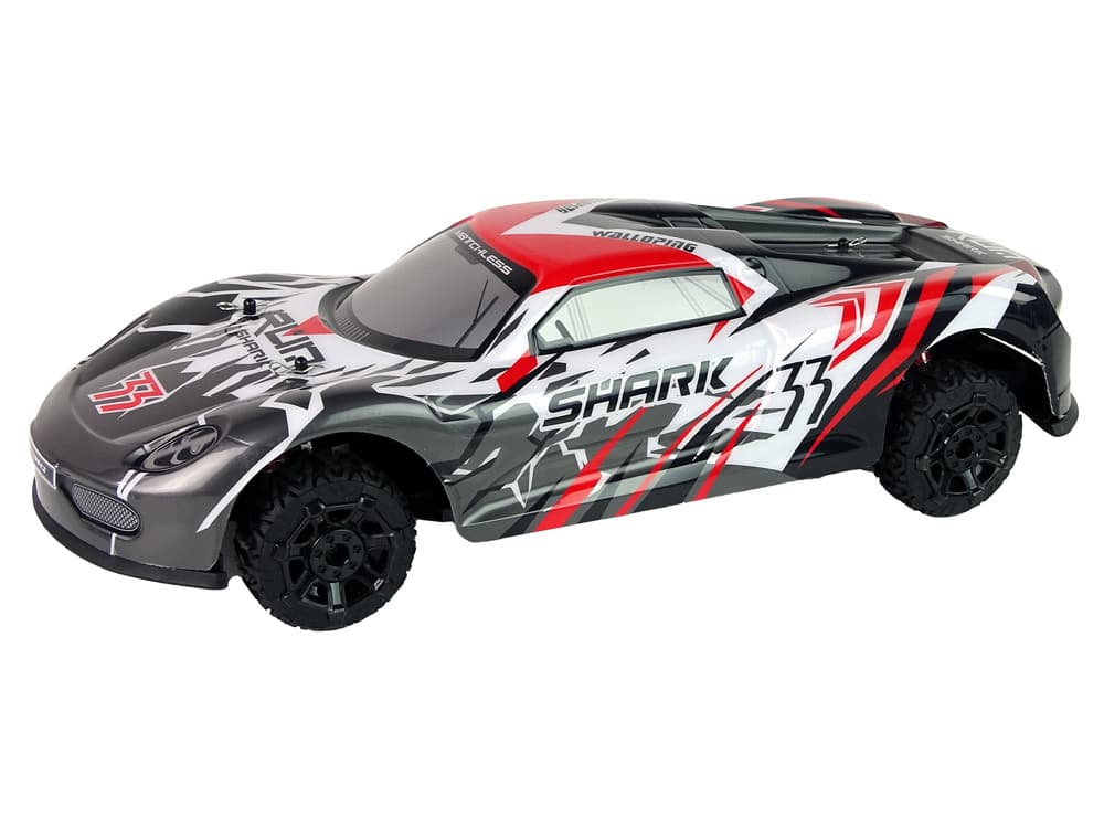 LEAN TOYS Športni avtomobil RC, 1:8, sivo-bel 2