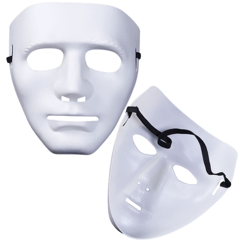 Maska Anonim (LEAN TOYS) za pustne, karneval, črna/rdeča 4
