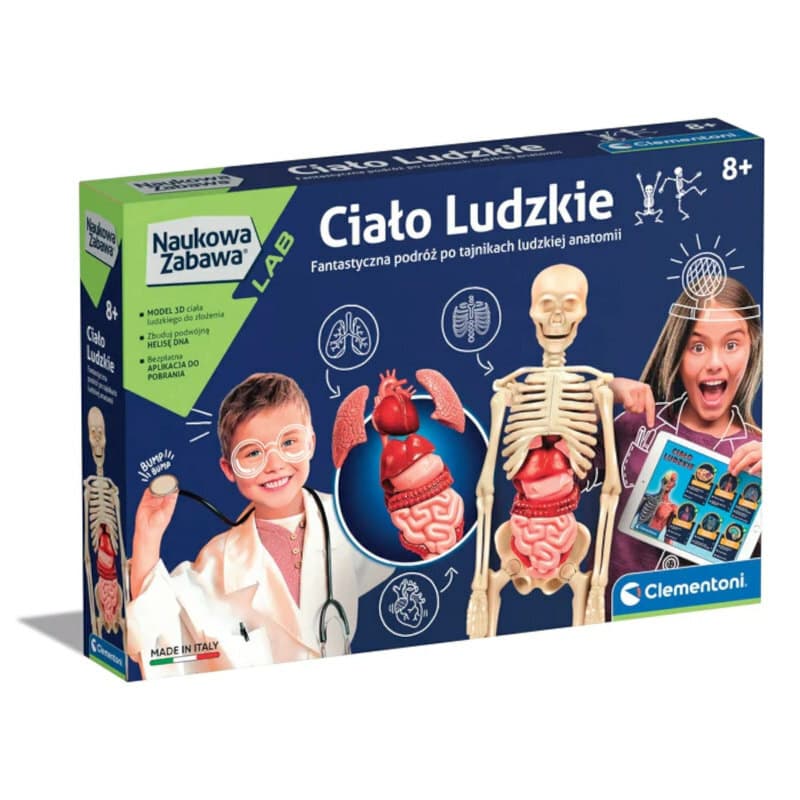 CLEMENTONI Znanstveni komplet "Človeško telo" (PL)