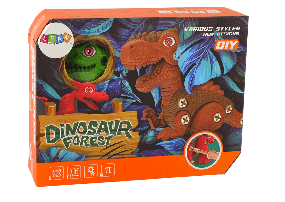 Dinozaver za Sestavljanje LEAN TOYS, Orodje, Zelena 4