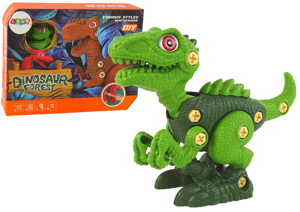 Dinozaver za Sestavljanje LEAN TOYS, Orodje, Zelena