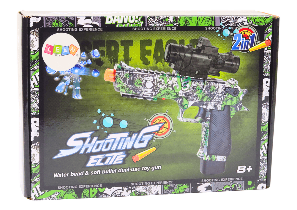 Električna Pištola LEAN TOYS Water Blaster 2v1 Zelena 5