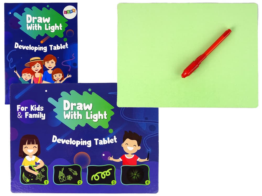 Svetlobna Tablica LEAN TOYS za Risanje z LED Pisalom