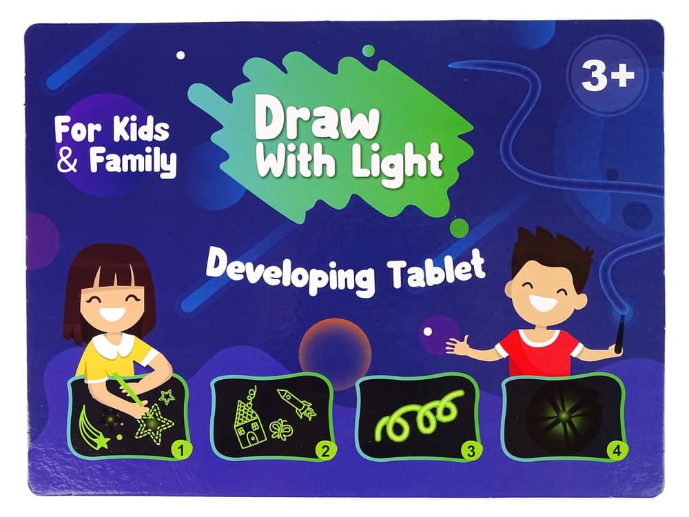 Svetlobna Tablica LEAN TOYS za Risanje z LED Pisalom 3