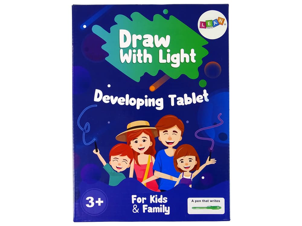 Svetlobna Tablica LEAN TOYS za Risanje z LED Pisalom 4