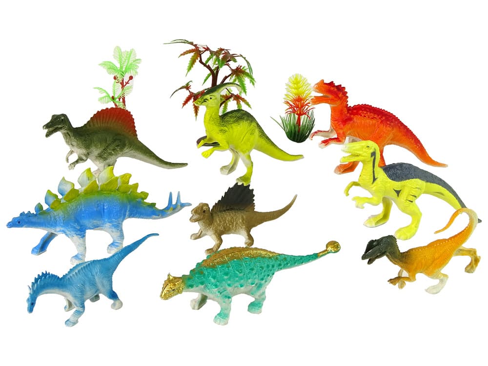 Set Figuric Dinozavrov LEAN TOYS, 9 kosov, Barvite 2