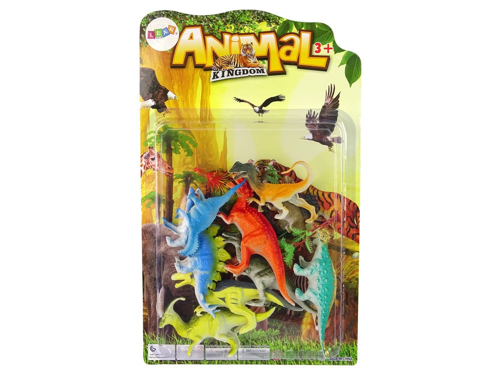 Set Figuric Dinozavrov LEAN TOYS, 9 kosov, Barvite 7