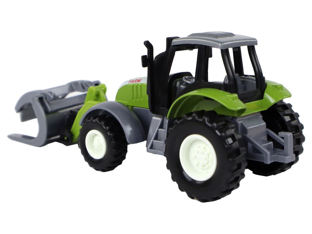 LEAN TOYS Traktor bagr, zelen, Krokodilek 4