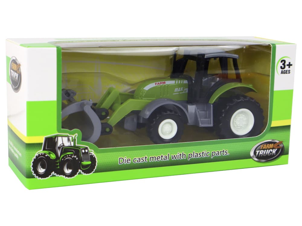 LEAN TOYS Traktor bagr, zelen, Krokodilek 5