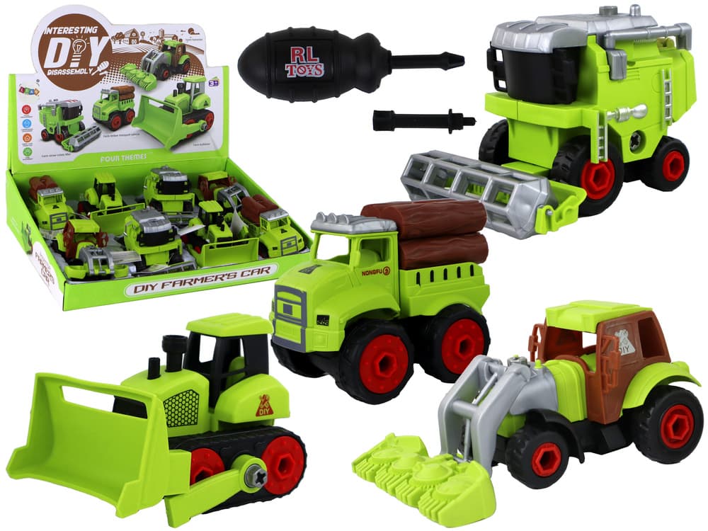 LEAN TOYS Vozila za sestavljanje DIY (4 modeli)
