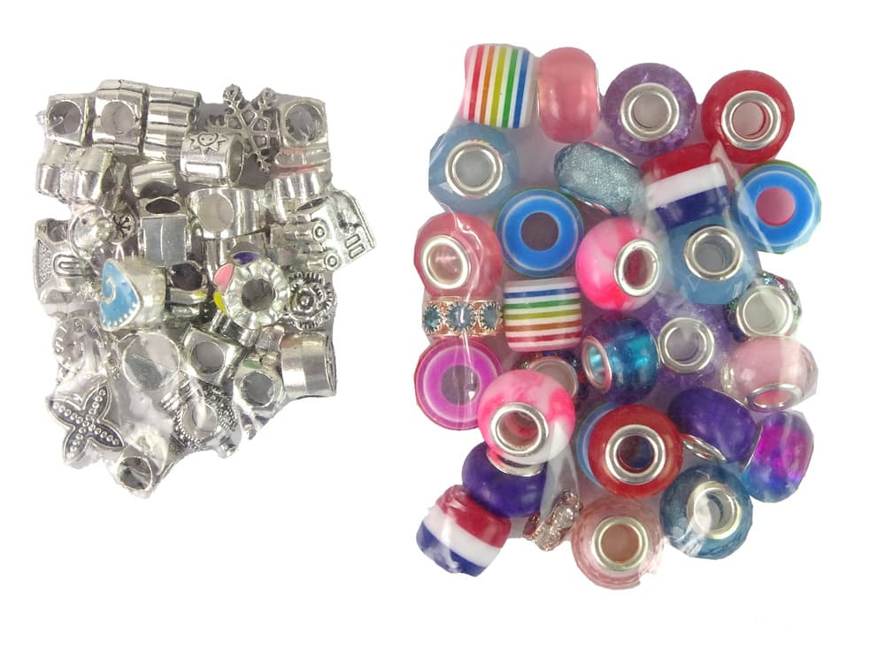 LEAN TOYS Komplet za izdelavo zapestnic DIY, 90 kroglic 5