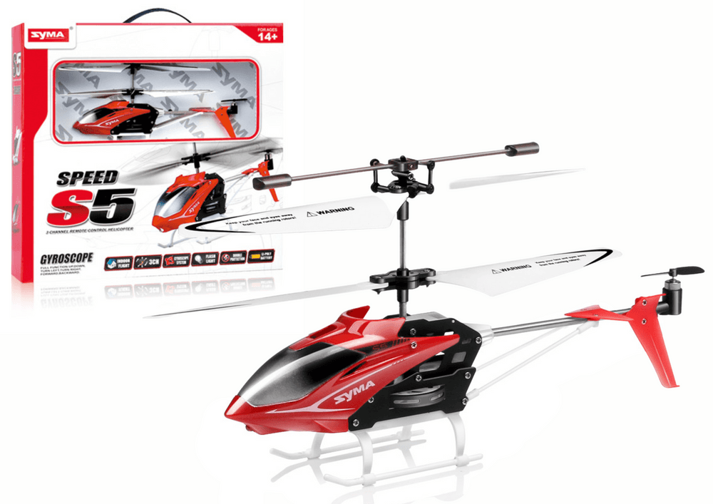 LEAN TOYS Helikopter RC S5 SYMA, rdeč, 20 cm