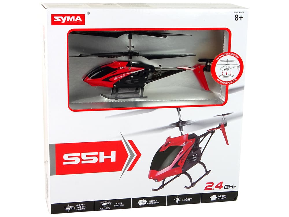 LEAN TOYS Helikopter S5H SYMA 2.4G, rdeč 6
