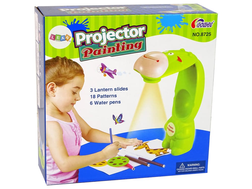 Projektor za risanje LEAN TOYS "Krówka", zelen 7