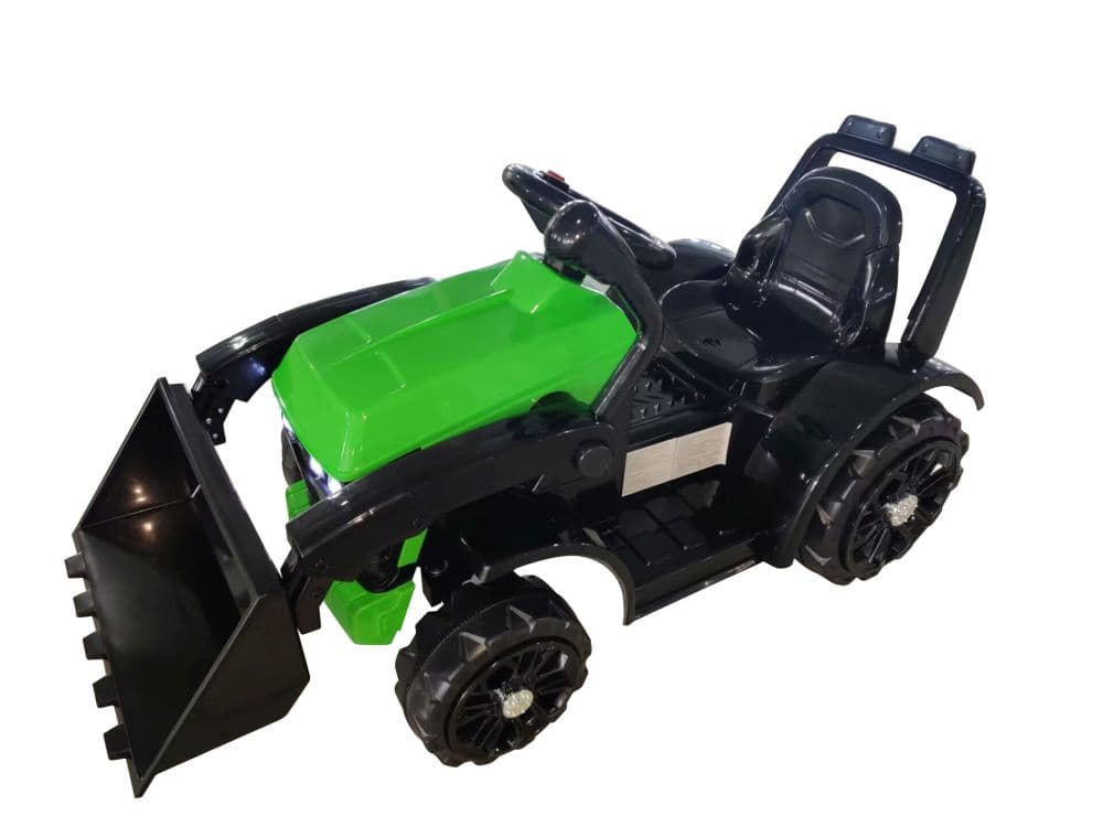 LEAN CARS Zelen traktor na akumulator ZP1001B z žlico