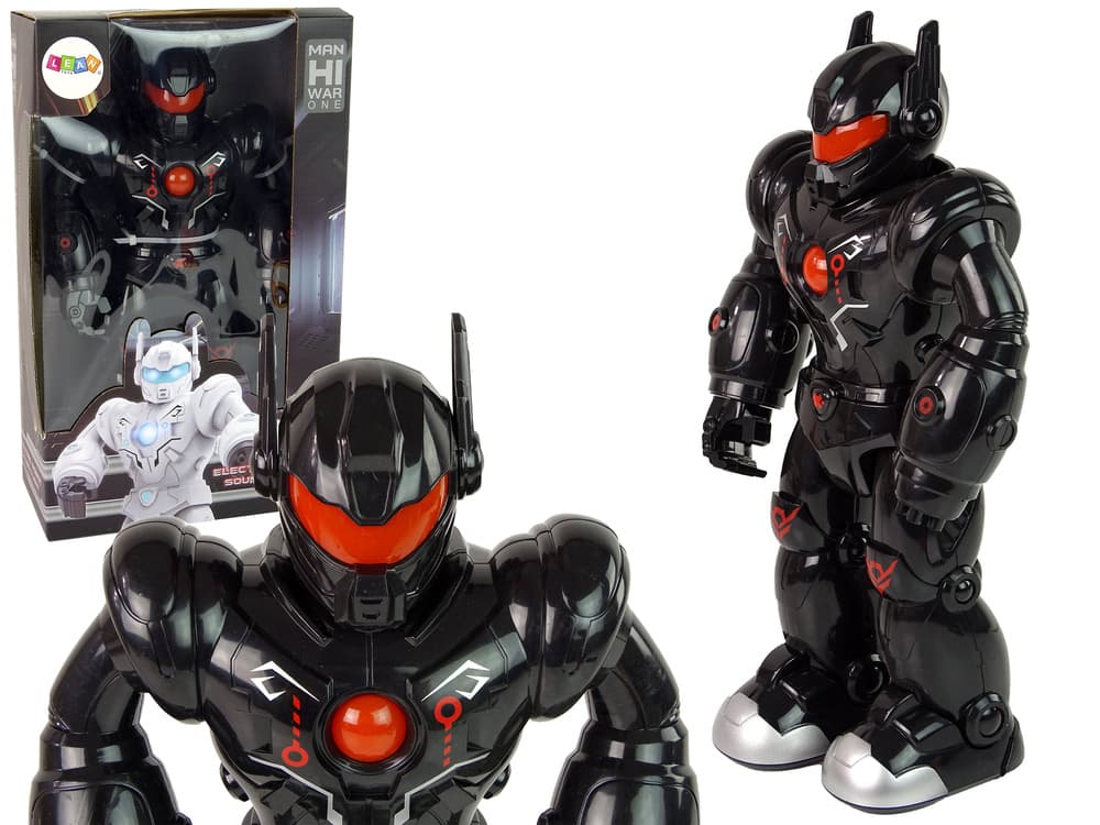 LEAN TOYS Interaktivni robot, črn
