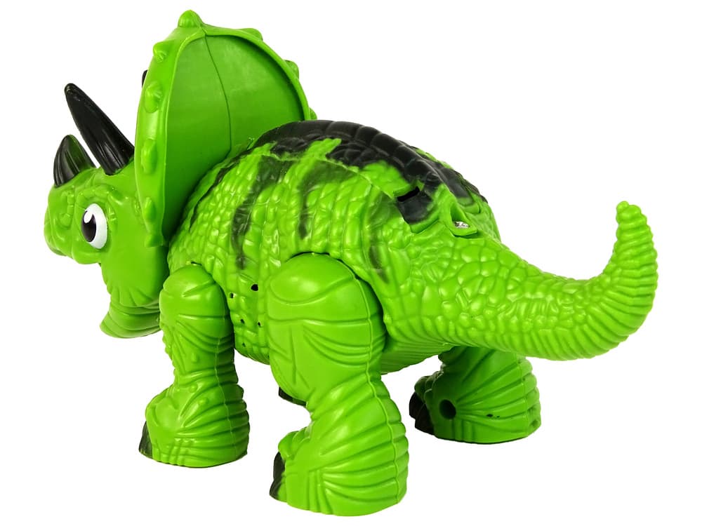 LEAN TOYS Interaktivni dinozaver Triceratops, zelen 5