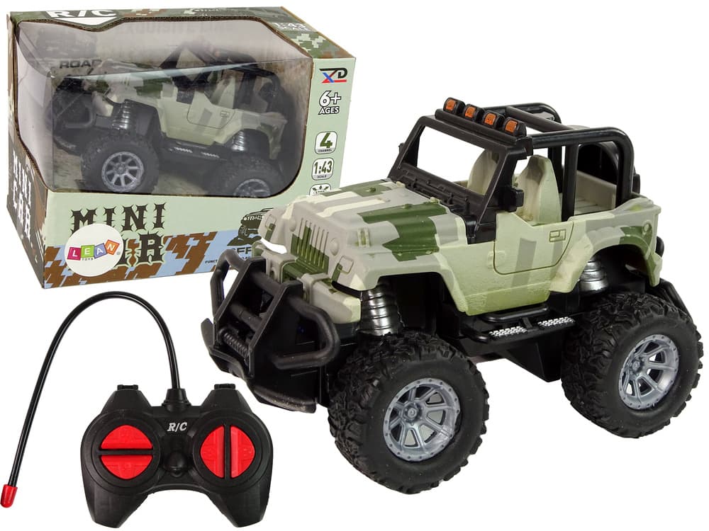 LEAN TOYS Terensko vozilo Off Road R/C 1:43, moro